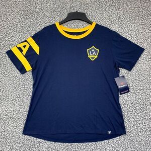 Los Angeles Galaxy Shirt Women Medium Fanatics Short Sleeve Crew Neck Cotton New